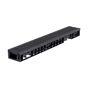 Лоток водоотводный пластиковый DN100 H70 B125 Aquastok Master (комплект) 1000х148х70мм 110701