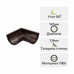 Docke ЛЮКС Угловой элемент 90° Шоколад