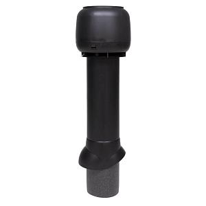 Вентиляционная труба Vilpe 125/160ИЗ/700 с колпаком (вытяжка) черный 73442
